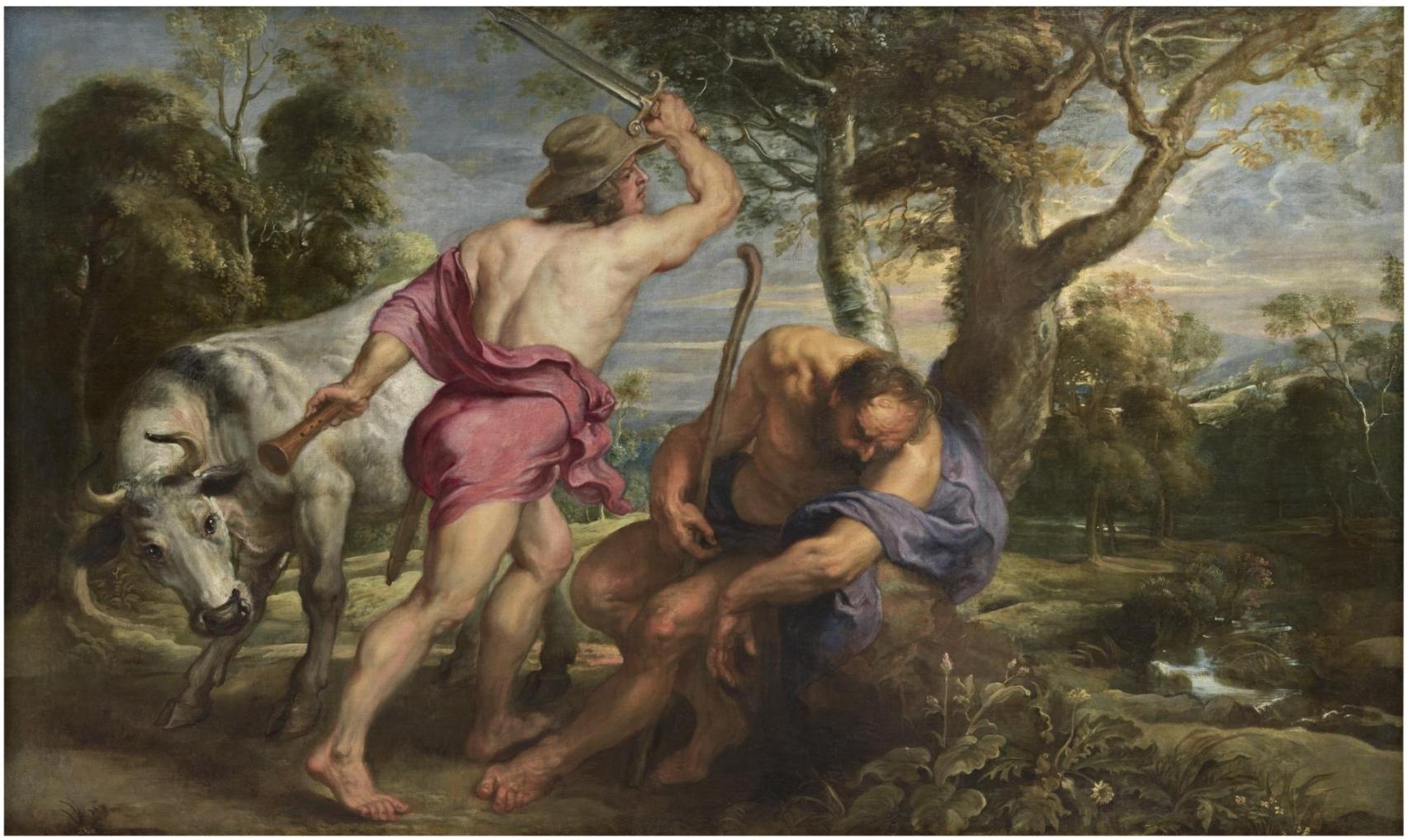 Pedro Pablo Rubens y taller. 'Mercurio y Argos', 1636 - 1638. Madrid, Museo Nacional del Prado