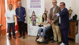 Un instante de la presentación de las Jornadas de Magia en el Ayuntamiento de Zamora, con la participación del ayuntamiento, la Diputación, la Junta y Caja Rural de Zamora