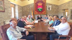 Reunión del presidente de la Diputación de Zamora, Javier Faúndez, con los alcaldes de las localidades afectadas