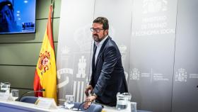 Joaquín Pérez Rey, secretario de Estado de Trabajo, a su llegada a la reunión con patronal y sindicatos este lunes.