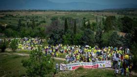 Protesta en abril contra el proyecto del cantón de Montecarmelo.