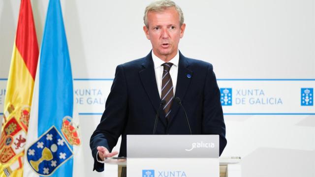 El presidente de la Xunta, Alfonso Rueda, en una imagen de archivo en una comparecencia ante los medios