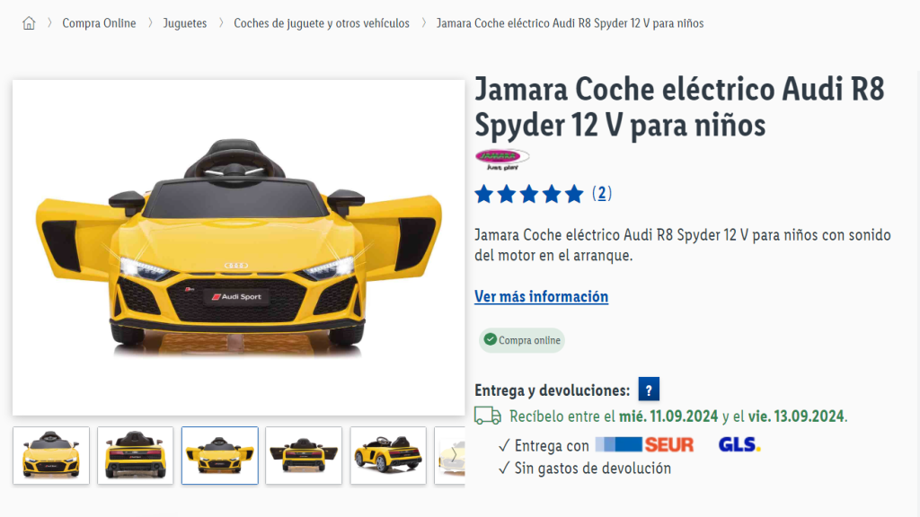 Jamara Coche eléctrico.