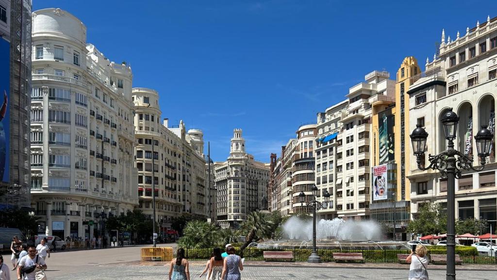 Imagen de la Plaza del Ayuntamiento de Valencia. Luis Villanueva