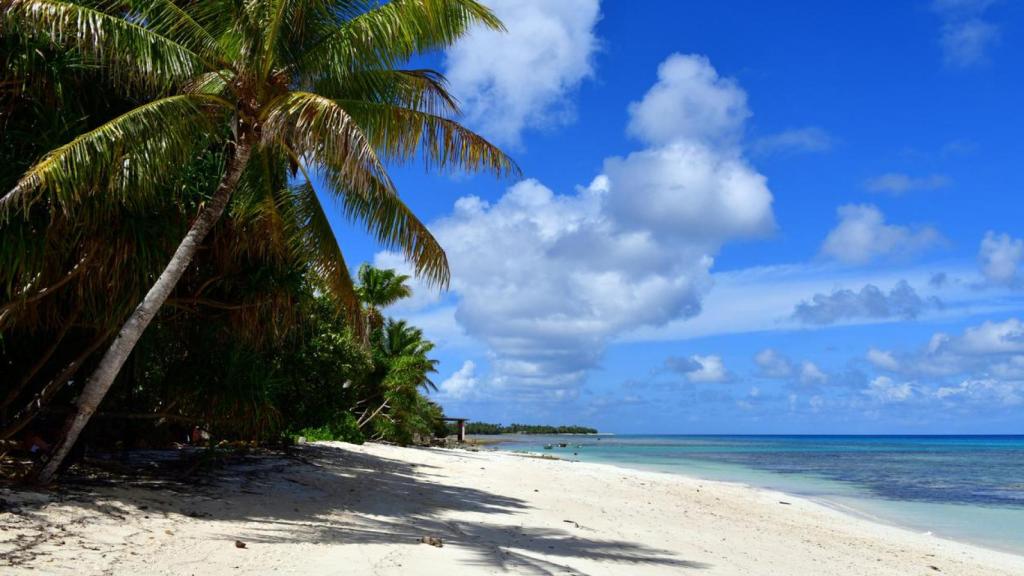 Laguna del atolón Funafuti, en Tuvalu.