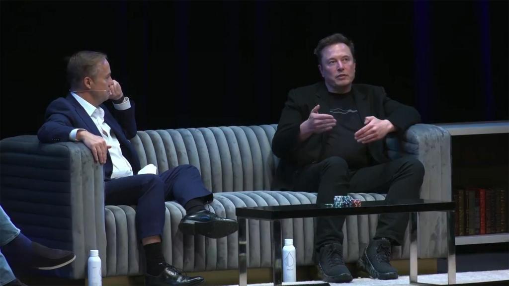 Elon Musk en el All-in Summit.