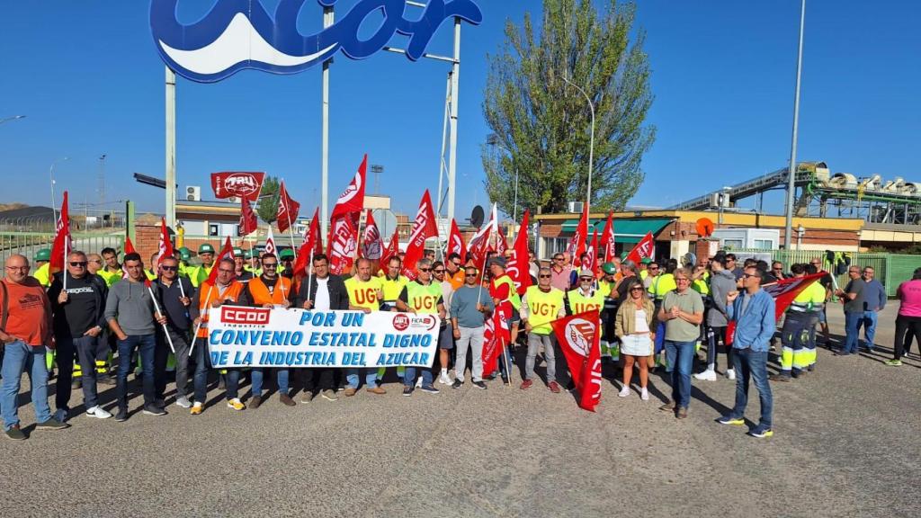 Movilizaciones en la fábrica de Acor en Olmedo.