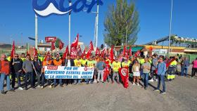 Movilizaciones en la fábrica de Acor en Olmedo.