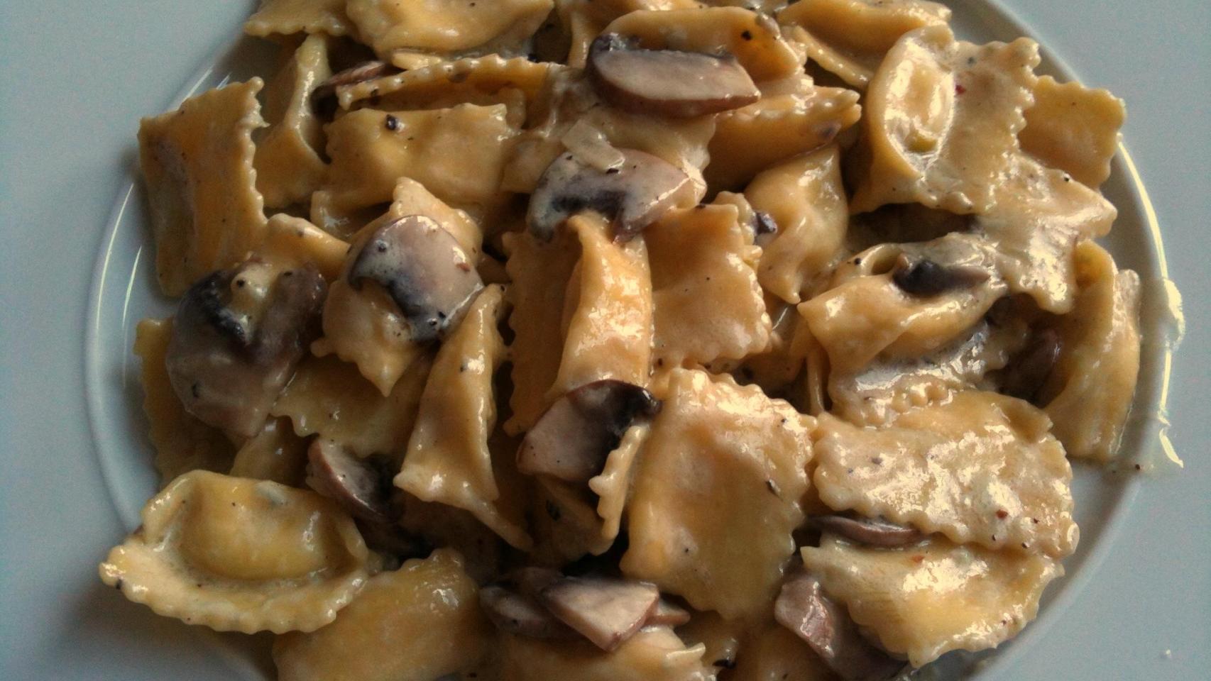 Agnolotti con trufa blanca.