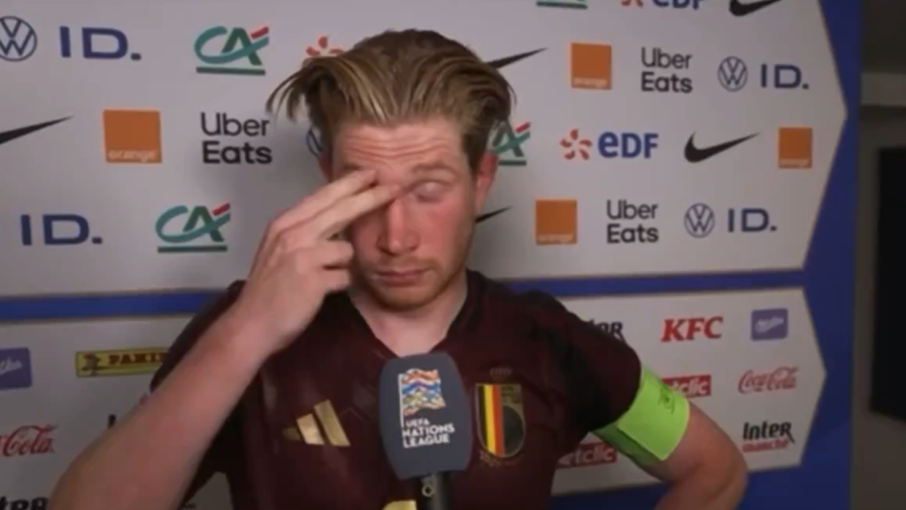 De Bruyne, tras la derrota frente a Francia en la Nations League.