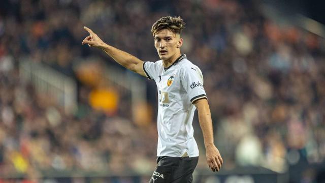 Pepelu, durante un partido con el Valencia.