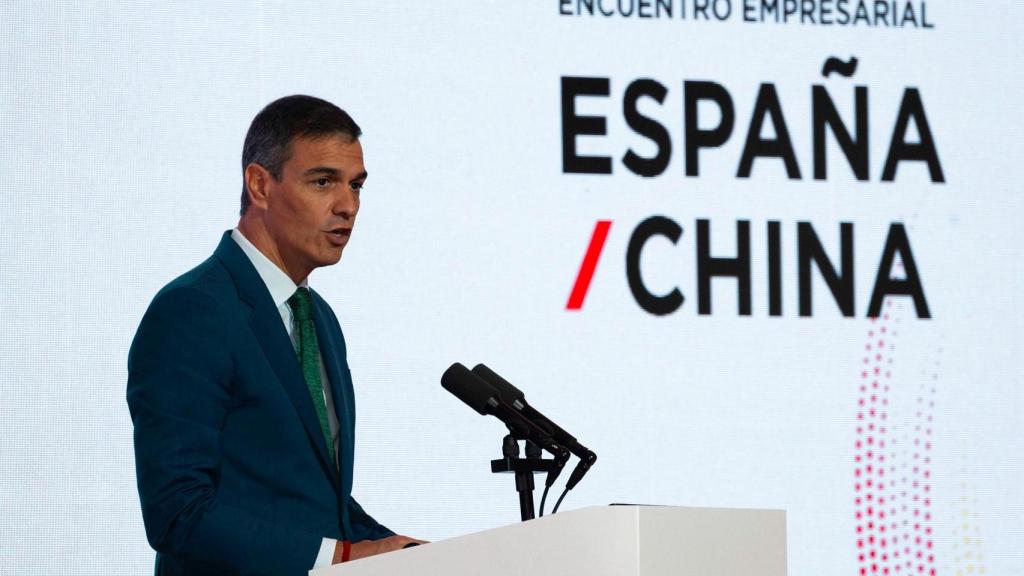 El presidente del Gobierno de España, Pedro Sánchez en su visita a China