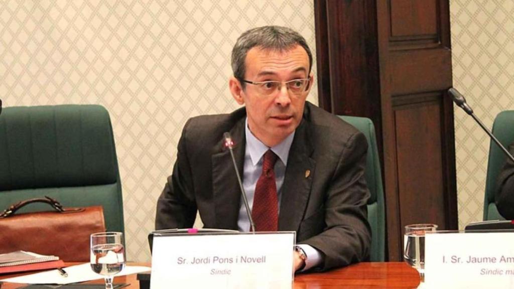 Jordi Pons, en el Parlament de Cataluña.