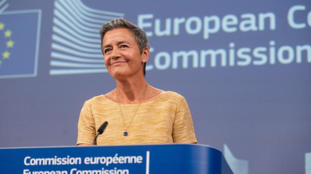 La vicepresidenta de la Comisión y responsable de Competencia, Margrethe Vestager