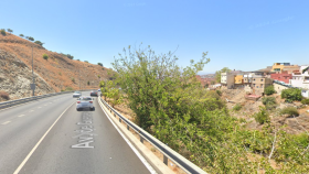 La carretera donde ocurrió el accidente.