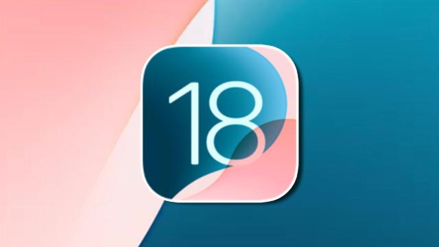 Montaje del logo de iOS 18.