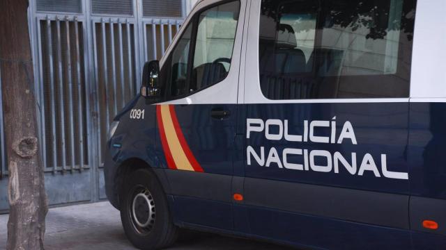 Un furgón de la Policía Nacional.