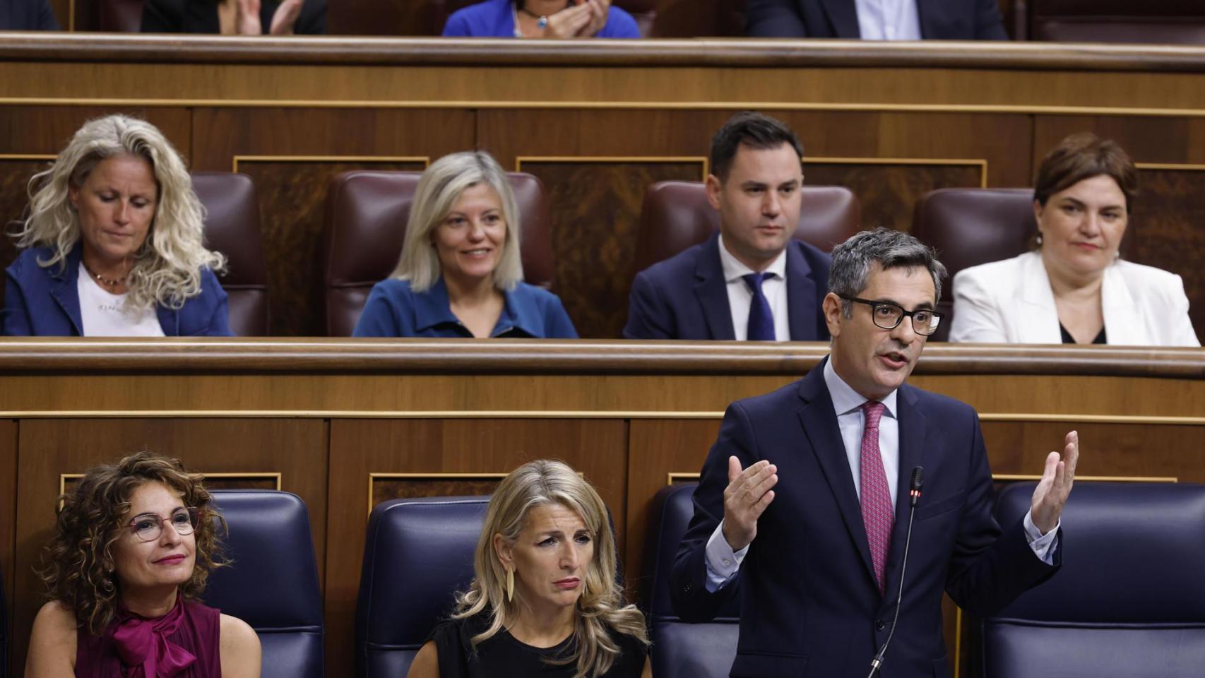 Bolaños este miércoles en la sesión de control.