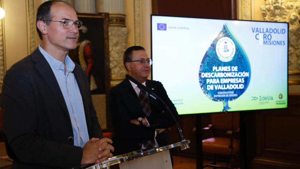 Alejandro García Pellitero, concejal de Medio Ambiente en el Ayuntamiento de Valladolid, en la presentación