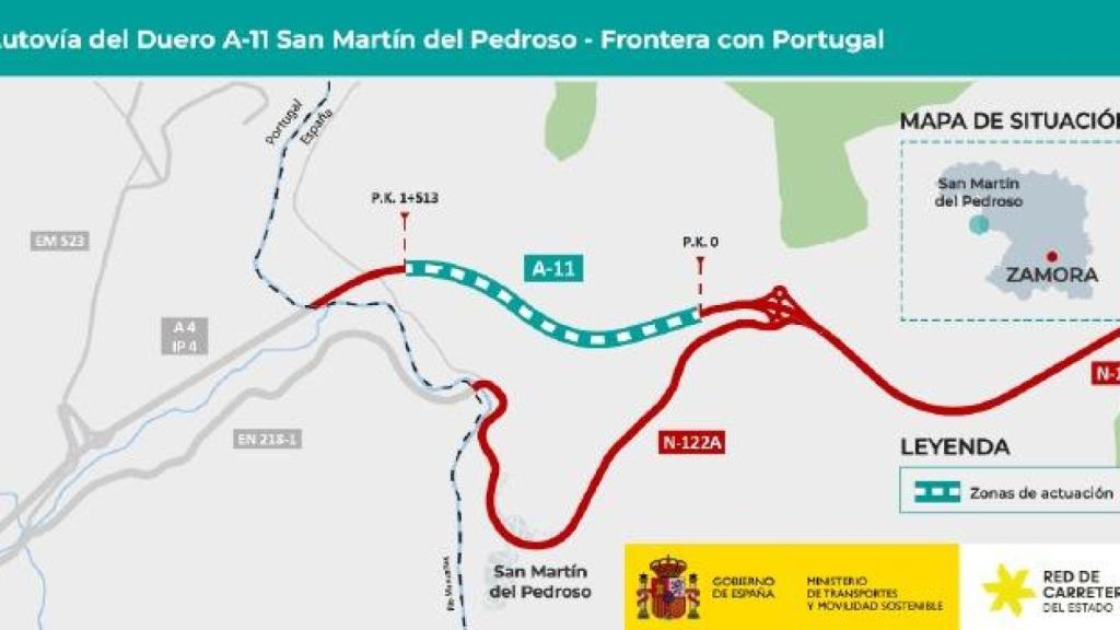 El nuevo tramo que permitirá llegar más fácil desde Zamora a Portugal