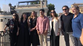 Acto de presentación de la XXIII edición de la Bienal de Flamenco en el Puente de Triana (Sevilla)