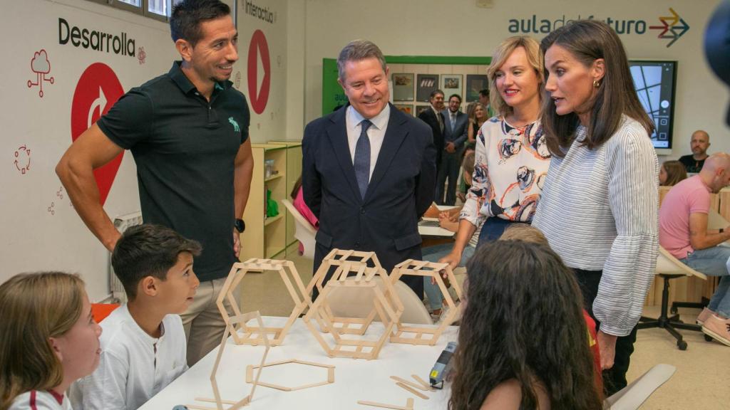 Visita de la reina Letizia al Colegio 'Maestra Plácida Herranz' de Azuqueca de Henares (Guadalajara). Foto: JCCM.