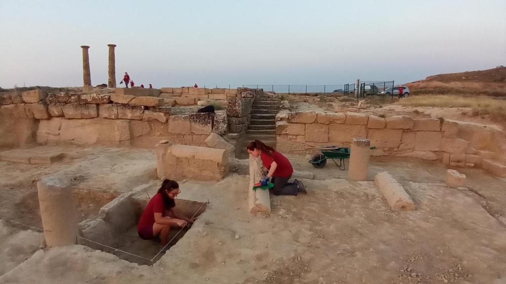 Tareas de excavación en el yacimiento.