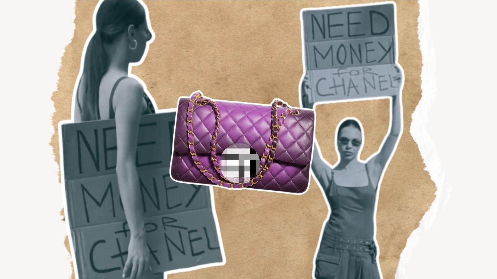 Collage 'need money for Chanel'