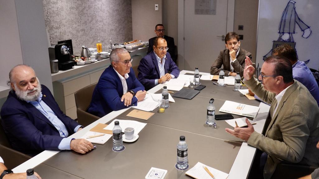 Santoloya, Tirado, Fornes y Pedrera durante el debate de este miércoles.