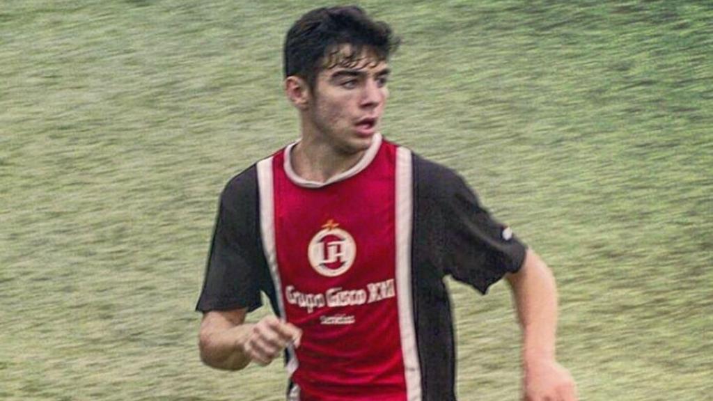 Rubén García Michel, durante un partido con el Unión Adarve.