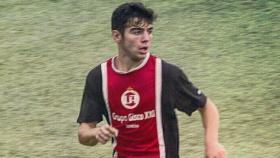 Rubén García Michel, durante un partido con el Unión Adarve.