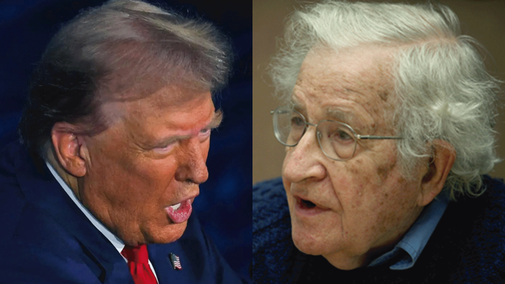 Donald Trump y Noam Chomsky