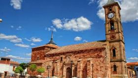 Iglesia de San Sebastián Mártir en Montiel (Ciudad Real. Imagen de archivo.