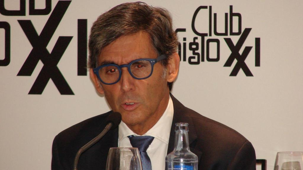 José María Álvarez-Pallete, presidente ejecutivo de Telefónica, en un coloquio organizado por Club Siglo XXI.