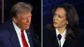 Captura del debate entre Kamala Harris y Donald Trump en la cadena ABC.