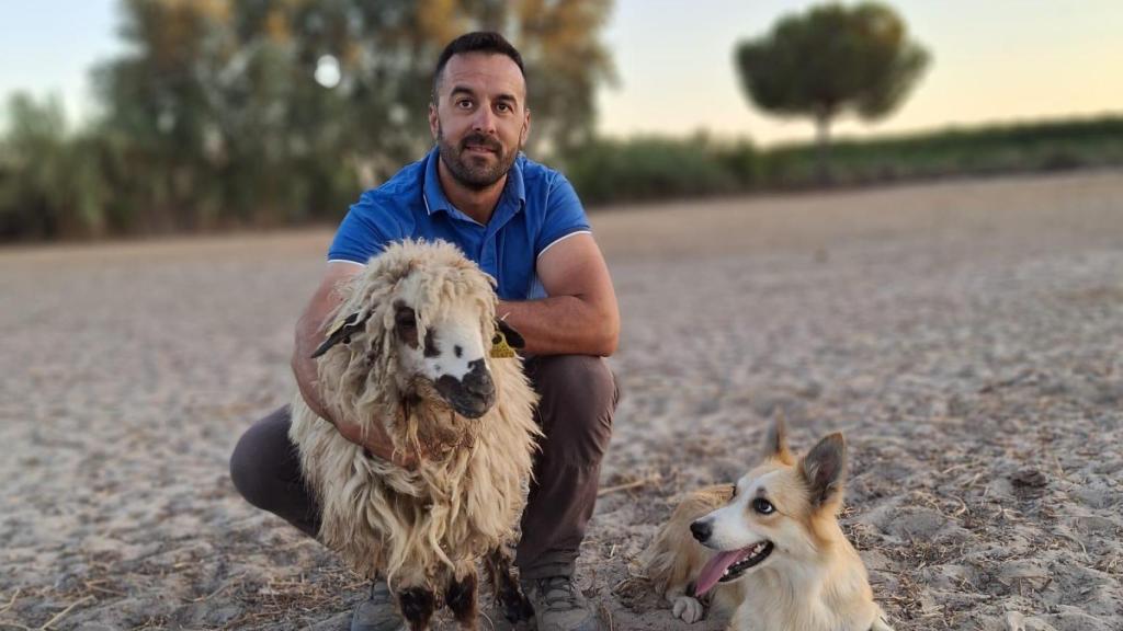 Rafael, el pastor que lucha por salvar la raza de oveja churra lebrijana.