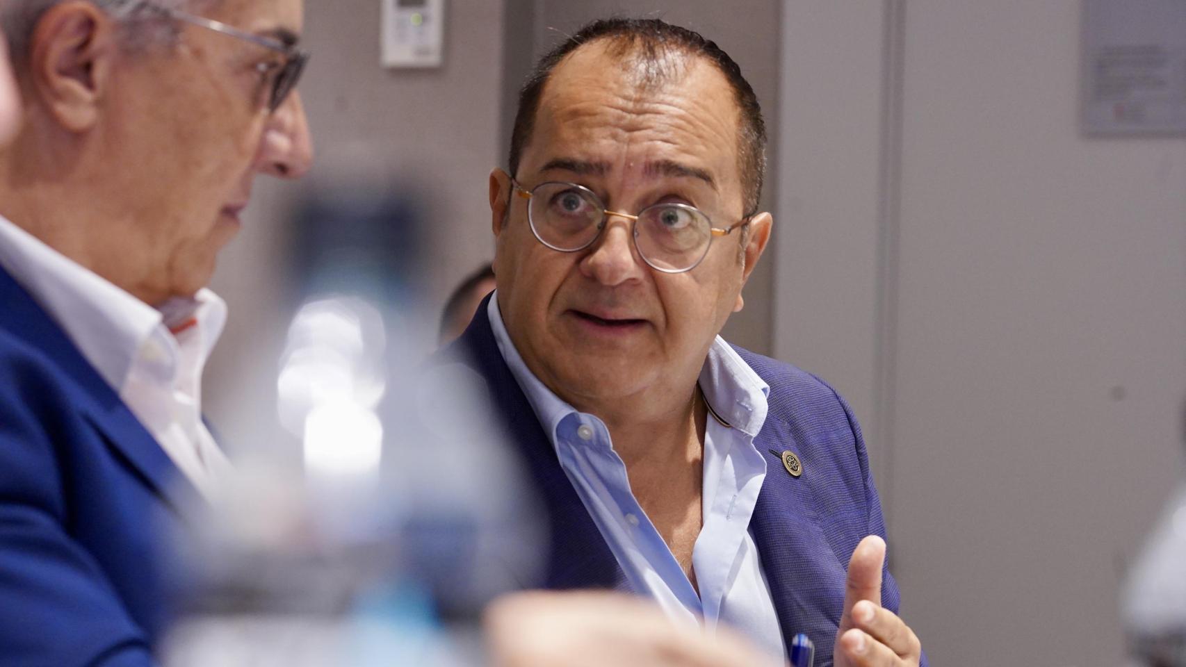 Carlos Fornes, durante el debate sobre 'Salud Mental y Profesionales Sanitarios' organizado por la ADSCV y EL ESPAÑOL.