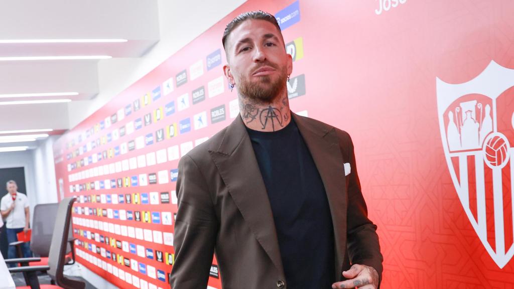 Sergio Ramos, en su despedida del Sevilla FC