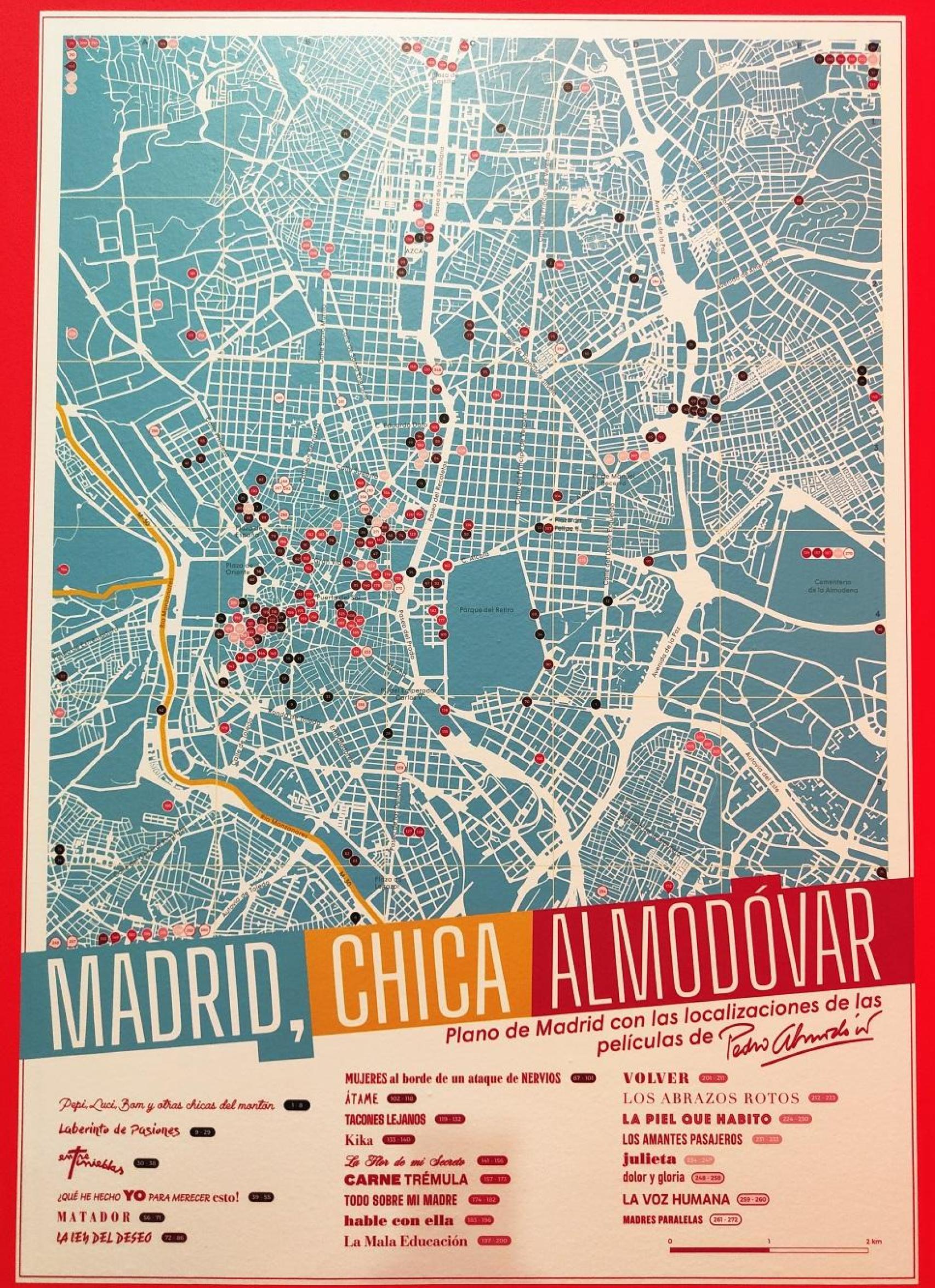 Plano de la exposición 'Madrid, Chica Almodóvar'. Foto: Ayuntamiento de Madrid