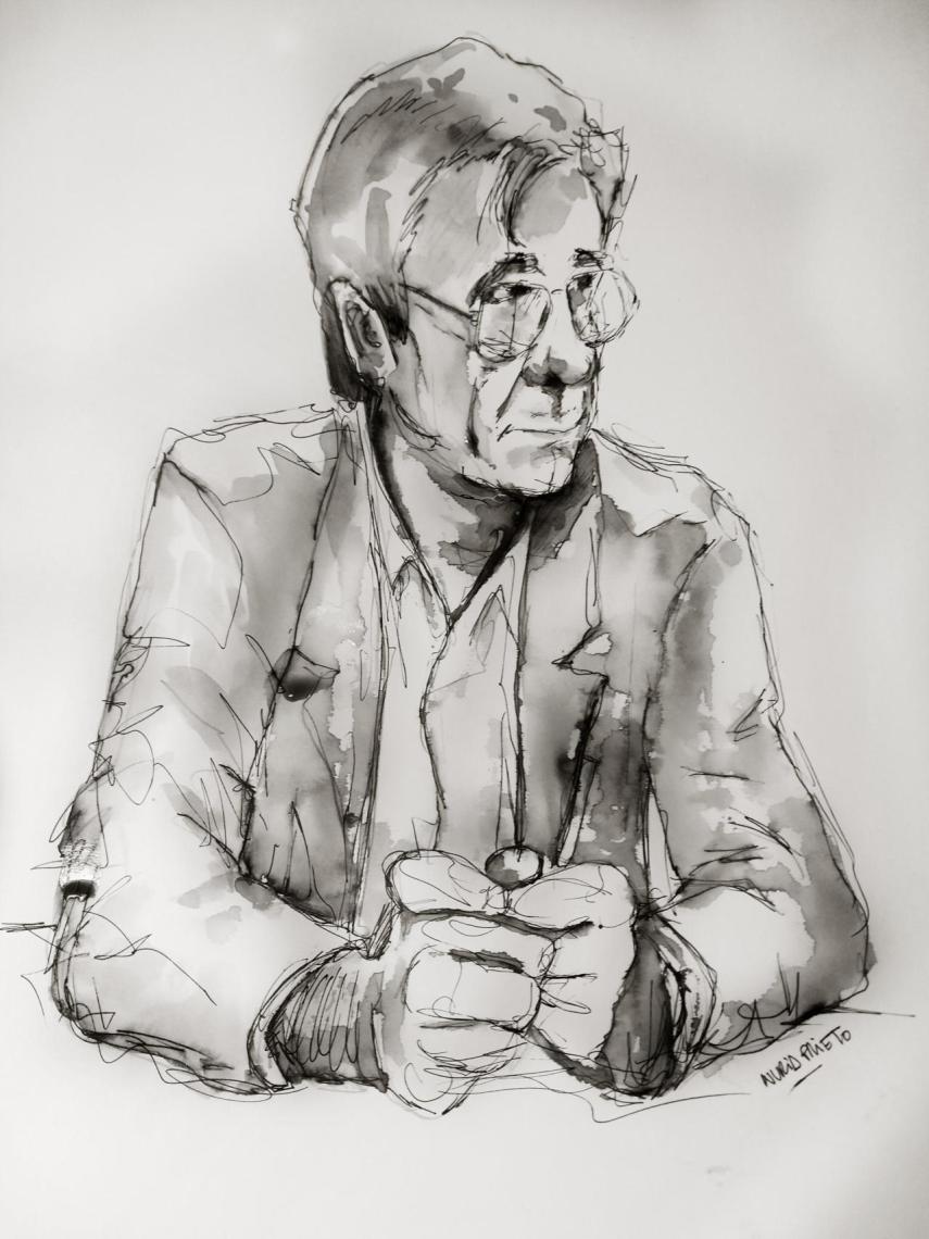 Retrato del arquitecto gallego Alberto Noguerol.