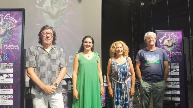 Manolo Palomar, Nayma Beldjilali, María Dolores Padilla y Fernando Hernández en la presentación.