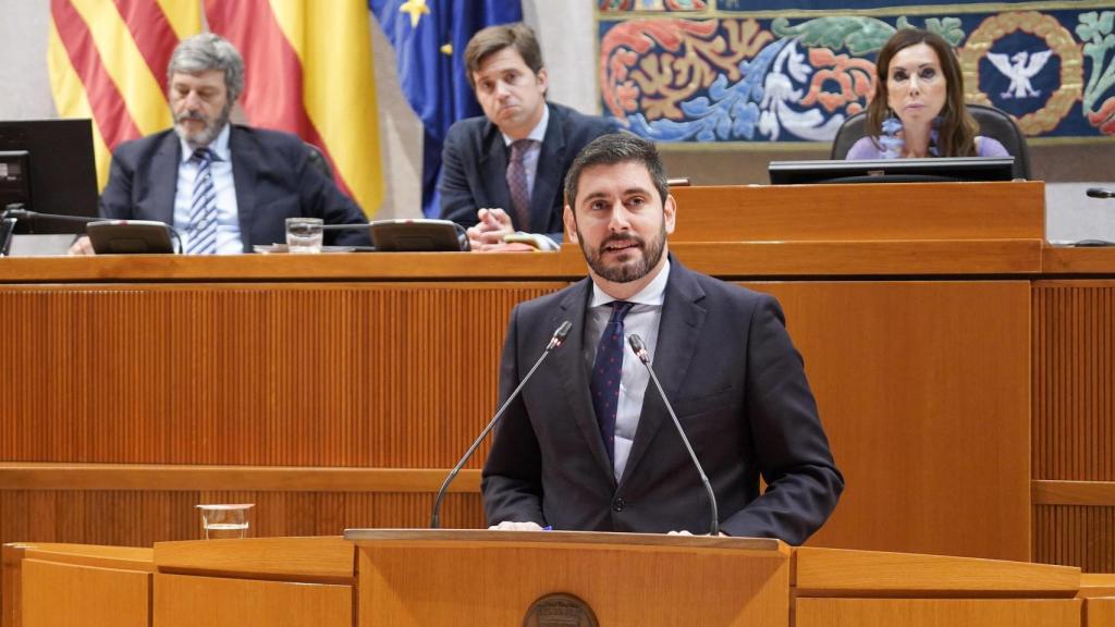 Nolasco, en uno de los últimos plenos de las Cortes de Aragón.