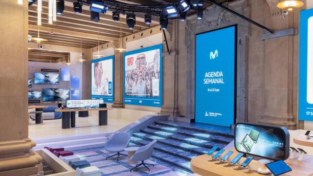 Ágora, el nuevo plató de televisión de Movistar Plus+ con vistas a la Gran Vía.