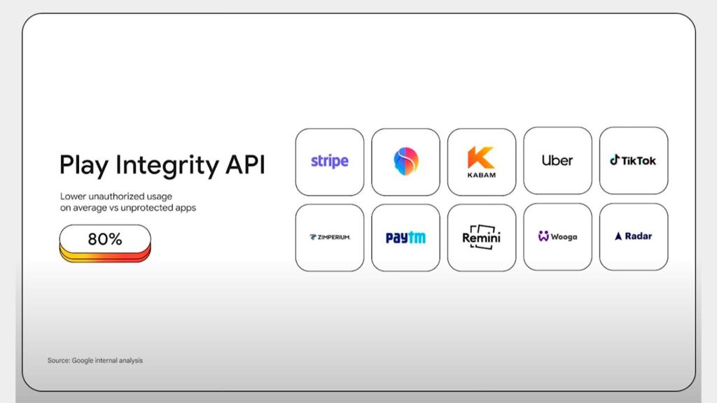 Apps que ya usan el API Integrity