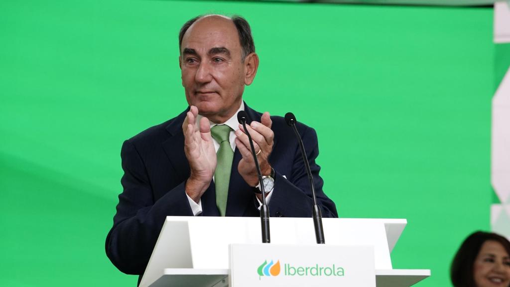 El presidente de Iberdrola, Ignacio Galán, en la Junta de Accionistas en Bilbao