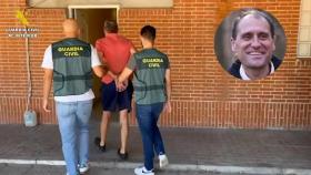 César Suárez ya detenido por los agentes de la Guardia Civil.