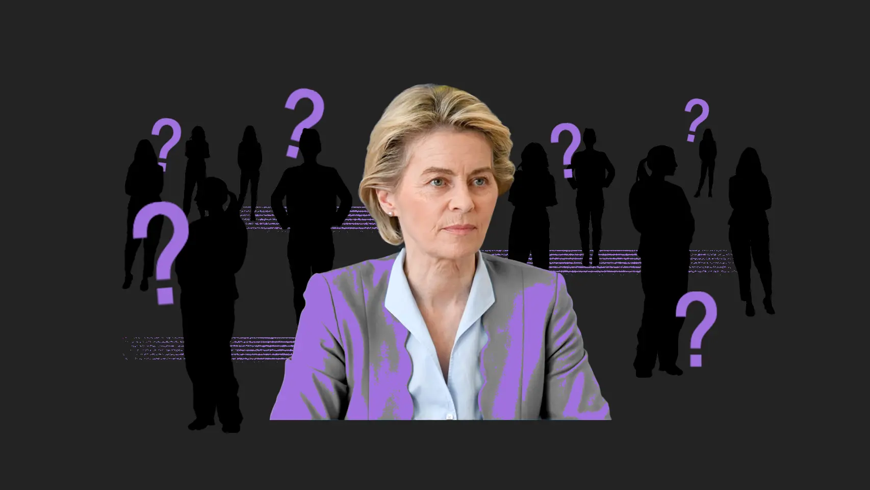 La presidenta Ursula von der Leyen, durante su discurso de investidura este jueves en la Eurocámara