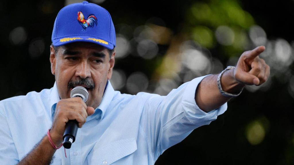 El mandatario de Venezuela, Nicolás Maduro, durante una manifestación en Caracas el pasado 17 de agosto.