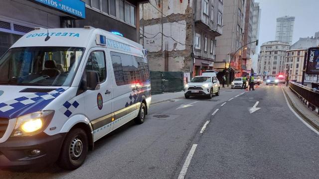 Vehículos de la Policía Local de A Coruña.