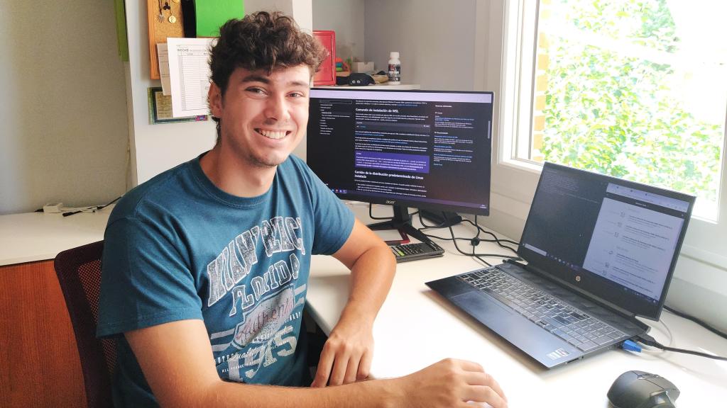 David Cuadrado, un estudiante de Ingeniería del 'Software' que quiere se programador.